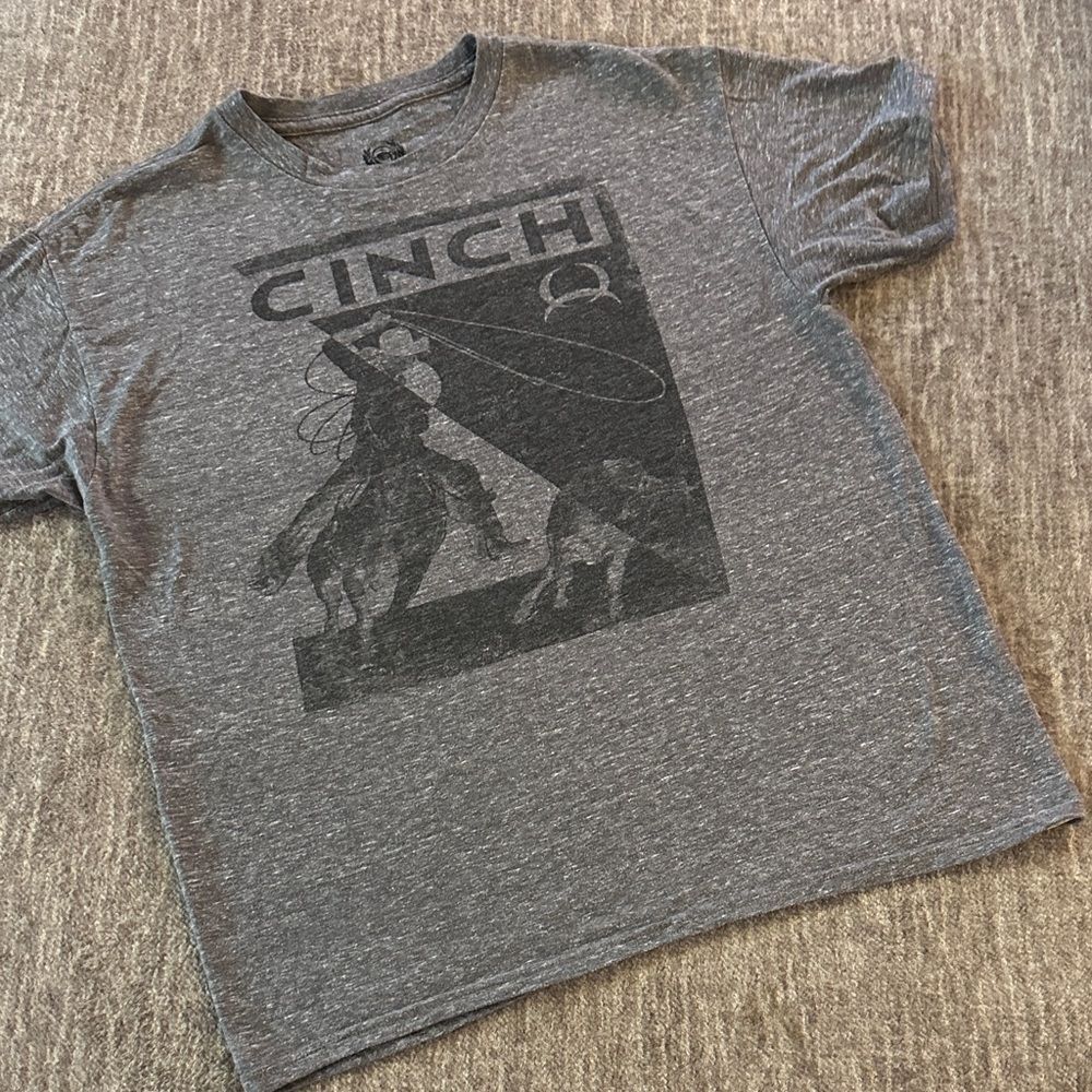 Cinch Heather Gray Cowboy Graphic Tee